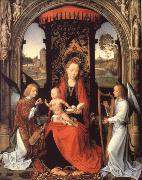 Hans Memling Madonna nad Child with Angels china oil painting reproduction